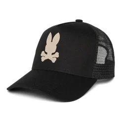 Psycho Bunny Kids - Riviera Trucker Cap, Black Outlet