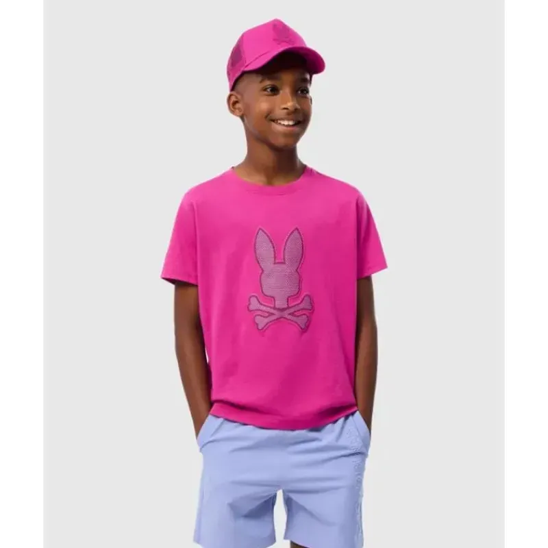 psycho_bunny_kids__rivier_SKUsjwVEvjT_0.webp Psycho Bunny Kids - Riviera Graphic Tee, Vermelho Fúcsia Hot