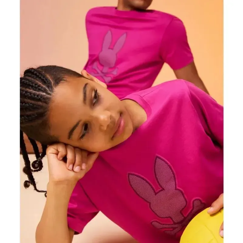 psycho_bunny_kids__rivier_SKUsjwVEvjT_2.webp Psycho Bunny Kids - Riviera Graphic Tee, Vermelho Fúcsia Hot