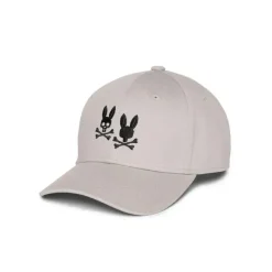 Psycho Bunny Kids - Tilden Embroidered Bunny Baseball Cap, Oyster Best