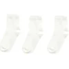 Pure Baby - Conjunto de meias orgânicas neutras brancas para bebê 3Pk Hot