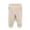 Pure Baby - Leggings caneladas neutras para bebês, Biscuit Melange Discount