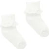 Pure Baby - Meia de renda branca para bebé menina Hot