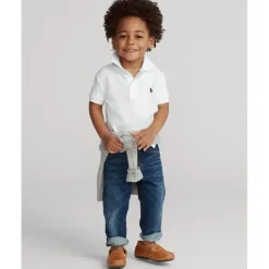 Ralph Lauren Baby - Boy Performance Jersey Polo Shirt, White Hot