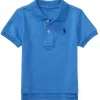 Ralph Lauren Baby - Camisa Polo Interlock de Algodão, Azul Escocês Hot
