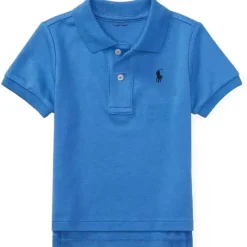 Ralph Lauren Baby - Camisa Polo Interlock de Algodão, Azul Escocês Hot