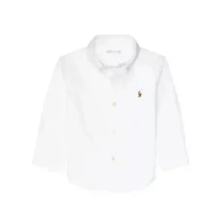 Ralph Lauren Baby - Camisa Oxford Manga Longa Branca Sale