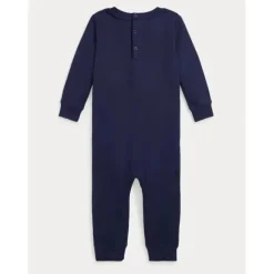 Ralph Lauren Baby - Chinelo Cinza Linho Americano Urso Clearance
