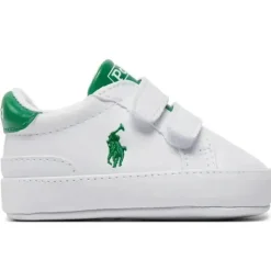 Ralph Lauren Baby - Menino Heritage Court Ii Ez Branco Suave Verde Clearance