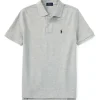 Ralph Lauren Baby - Polo de malha básica de manga curta, cinza mesclado Clearance