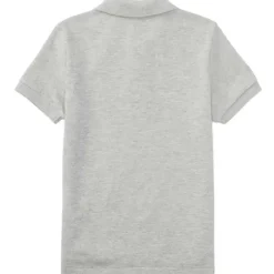 Ralph Lauren Baby - Polo de malha básica de manga curta, cinza mesclado Clearance