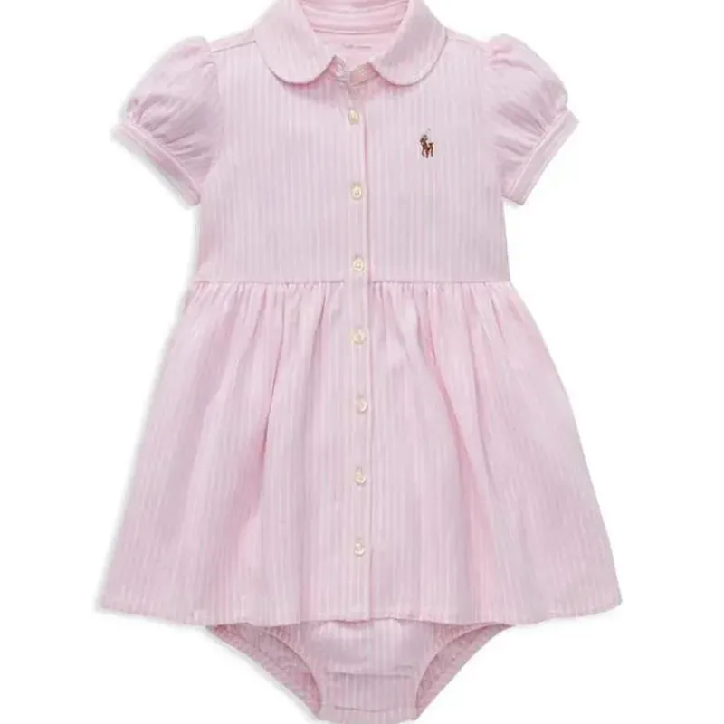 ralph_lauren_baby__vestid_SKULRMXXgbQ_0.webp Ralph Lauren Baby - Vestido Oxford de tricô listrado e Bloomer, rosa camelo Fashion