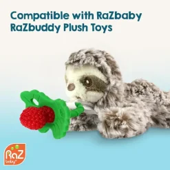 Nemcor Razbaby - Razberry Teether, Red/Green Clearance