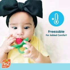 Nemcor Razbaby - Razberry Teether, Red/Green Clearance