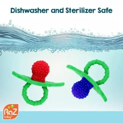 Nemcor Razbaby - Razberry Teether, Red/Green Clearance