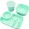Re Play - Conjunto de jantar minúsculo 5Pk Suprimentos de alimentação para bebês e crianças pequenas, hortelã Hot