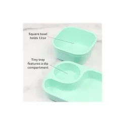 Re Play - Conjunto de jantar minúsculo 5Pk Suprimentos de alimentação para bebês e crianças pequenas, hortelã Hot