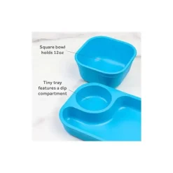 Re Play - Conjunto de jantar minúsculo 5Pk Suprimentos de alimentação para bebês e crianças pequenas, azul celeste Discount