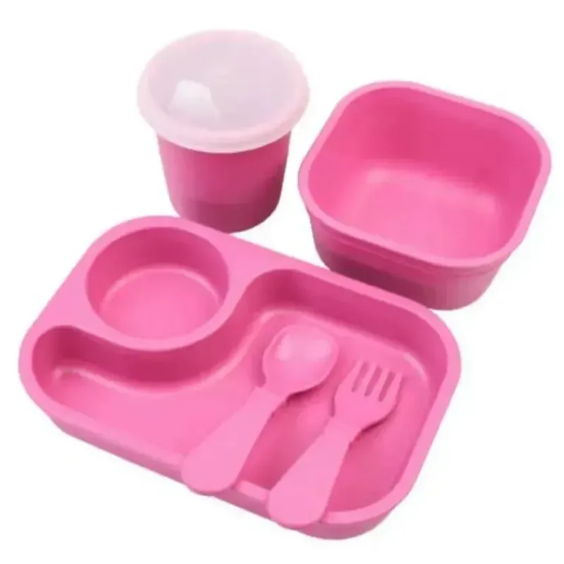 re_play__conjunto_de_jant_SKUxOFNW3wK_0.webp Re Play - Conjunto de jantar minúsculo 5Pk Suprimentos de alimentação para bebês e crianças pequenas, rosa brilhante Best