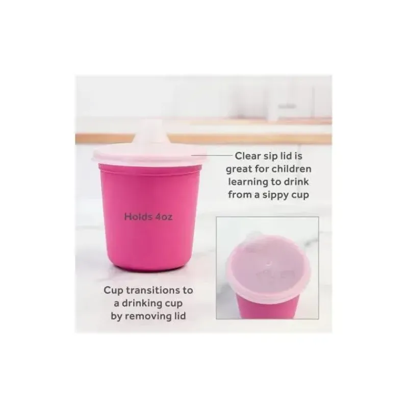 re_play__conjunto_de_jant_SKUxOFNW3wK_1.webp Re Play - Conjunto de jantar minúsculo 5Pk Suprimentos de alimentação para bebês e crianças pequenas, rosa brilhante Best