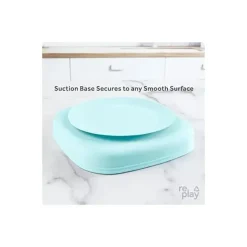 Re Play - Placa dividida por sucção de silicone, azul gelo Discount