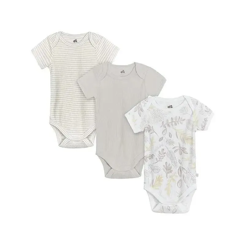 recm_nascido__body_neutro_SKU78RjJs9g_0.webp Just Born Recém Nascido - Body Neutro para Bebê 3Pk, Folhagem Neutra Online