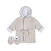 Just Born Recém Nascido - Conjunto de Robe e Bota 2Pk, Cinza Quente Outlet