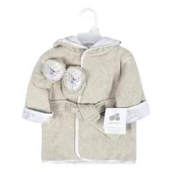 Just Born Recém Nascido - Conjunto de Robe e Bota 2Pk, Cinza Quente Outlet