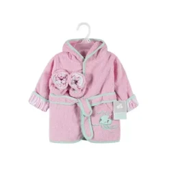 Just Born Recém-nascido - conjunto de roupão de banho, rosa empoeirado Clearance