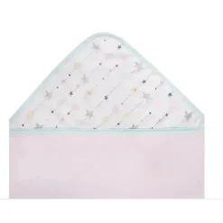 Just Born Recém-nascido - 2Pk Love and Sugar Toalhas com Capuz, Rosa Hot
