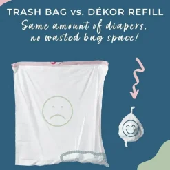 Dekor Regal-Lager - 2 unidades de recargas de baldes de fraldas Classic New