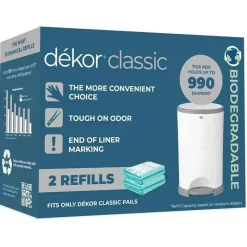 Dekor Regal-Lager - 2Pk Fralda Classic Fralda Balde Recargas Biodegradáveis Outlet