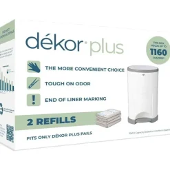Dekor Regal-Lager - Recargas de baldes de fraldas 2Pk Plus Discount