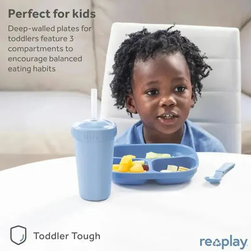 replay__placas_de__compar_SKUXIWwnxr8_5.webp Re Play Re-Play - Placas de 3 compartimentos com paredes profundas, pacote de 2, rosa gelo Online