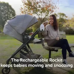 Rockit - Balancim para carrinho de bebê portátil recarregável Fashion