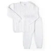 Rose Textiles Rose Textile - Conjunto de malha branca unissex para bebê, 2 unidades Online
