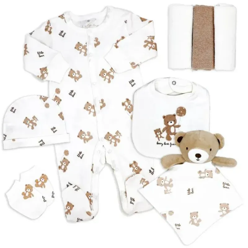 rose_textile__conjunto_de_SKUL9oq5Dec_0.webp Rose Textiles Rose Textile - Conjunto de presentes de ursos pendurados neutros para bebês com 8 unidades Clearance