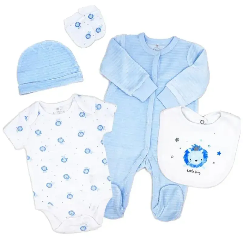 rose_textile__conjunto_de_SKUf6aytwOu_0.webp Rose Textiles Rose Textile - Conjunto de 5 peças de veludo de leão para meninos Fashion