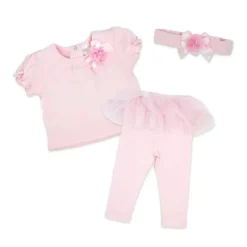 Rose Textiles Rose Textile - Conjunto de legging rosa para meninas 3Pk New