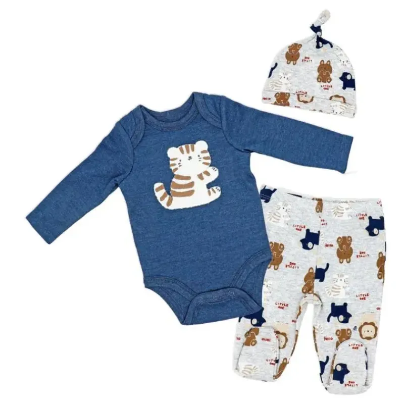 rose_textile__conjunto_de_SKUpOwR9mCh_0.webp Rose Textiles Rose Textile - Conjunto de 3 peças com pé de tigre para meninos Hot