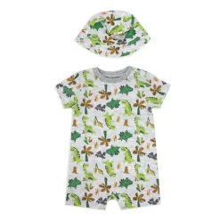 Rose Textiles Rose Textile - Conjunto de macacão dinossauros para bebês meninos 2Pk Online