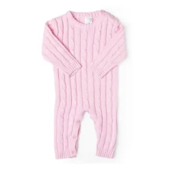 Rose Textiles Rose Textile - Macacão de malha rosa de algodão para bebê menina Online