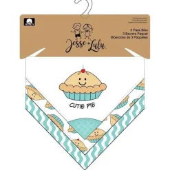 Rose Textiles Rose Textile - Pacote de 3 babadores bandana, Cutie Pie Hot