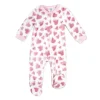 Rose Textiles Rose Textile - Pijama de lã estampado com corações rosa para meninas Sale