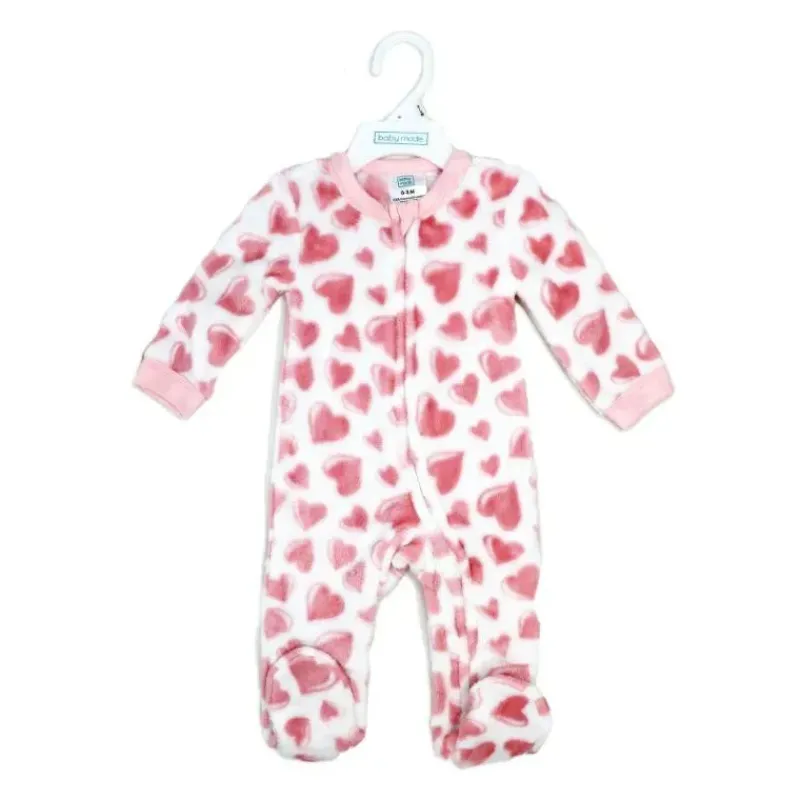 rose_textile__pijama_de_l_SKUhN5Pm9fe_1.webp Rose Textiles Rose Textile - Pijama de lã estampado com corações rosa para meninas Sale