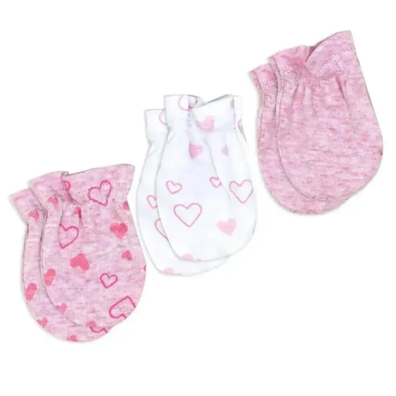 rose_textiles___algodo_or_SKUdRfBMFLl_4.webp Rose Textiles - 100% Algodão Orgânico Pacote com 5 - Conjunto de Chapéu e Luva, Coração Rosa Outlet