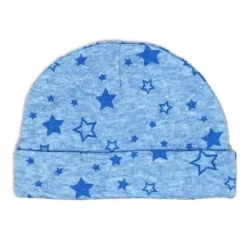 Rose Textiles - 100% Orgânico Heather Star Sleeper + Chapéu, Azul Clearance