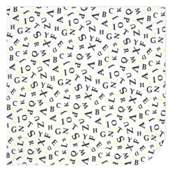 Rose Textiles - 3 Pk Knit Swaddles, Grey Abc's Clearance