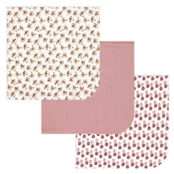 Rose Textiles - 3 Swaddles de malha Pk, margaridas rosa Online
