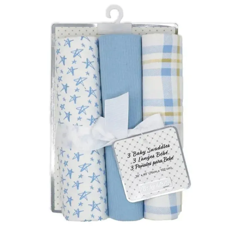 rose_textiles___swaddles__SKUUCYqqWy1_1.webp Rose Textiles - 3 Swaddles de malha Pk, xadrez azul Sale